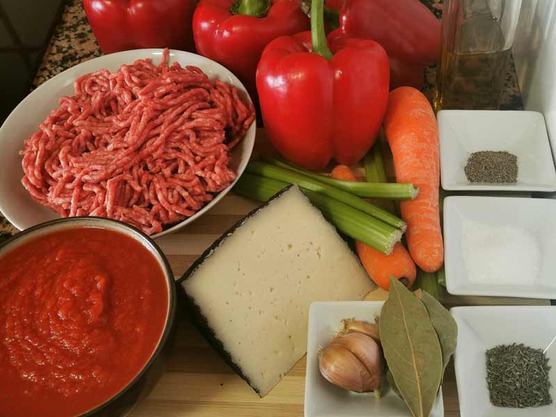 Ingredientes pimientos rellenos