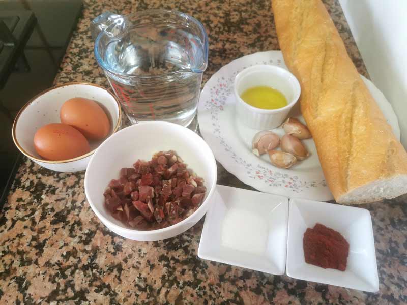 Ingredientes sopa de ajo