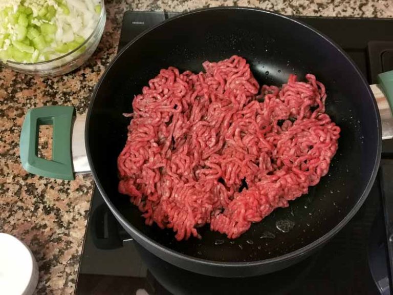 Dorar carne picada
