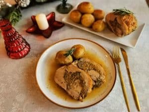 Pierna de cordero rellena