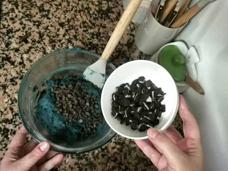 Chips de choco y oreo
