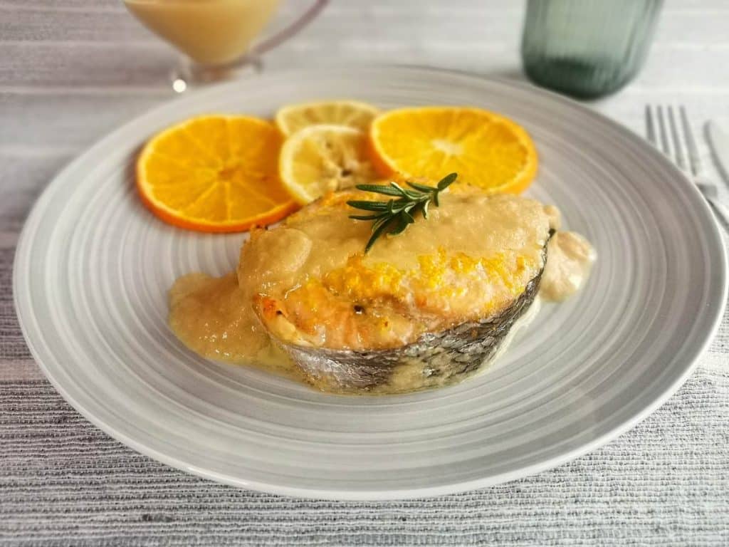 Salmón a la naranja