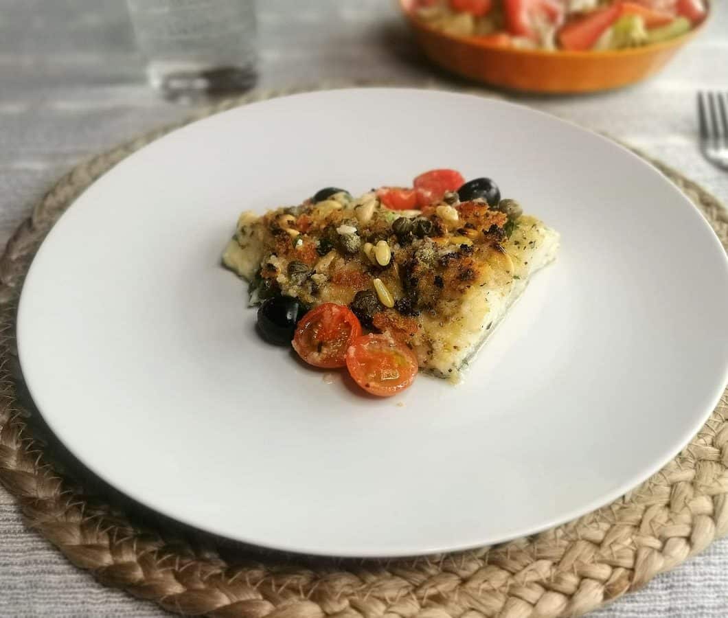 Bacalao gratinado a la italiana