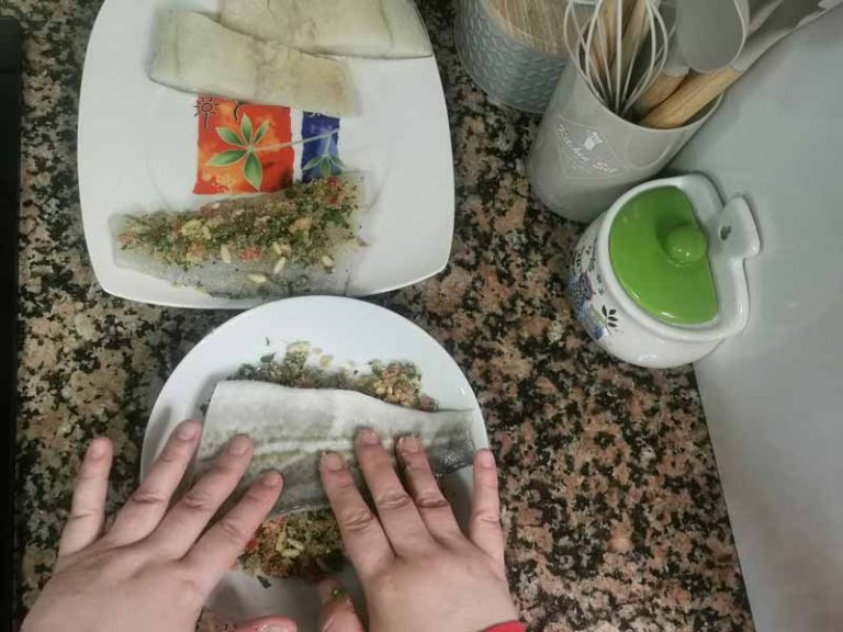Empanar bacalao