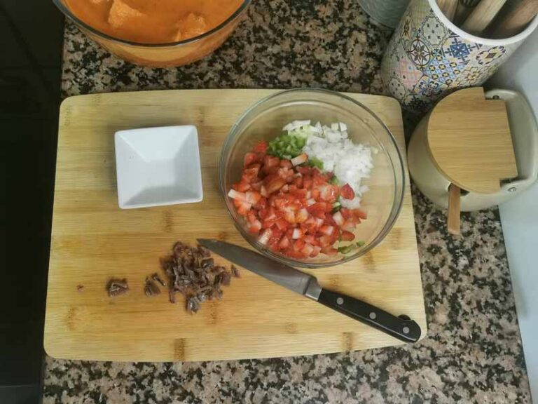 Picadillo y anchoas